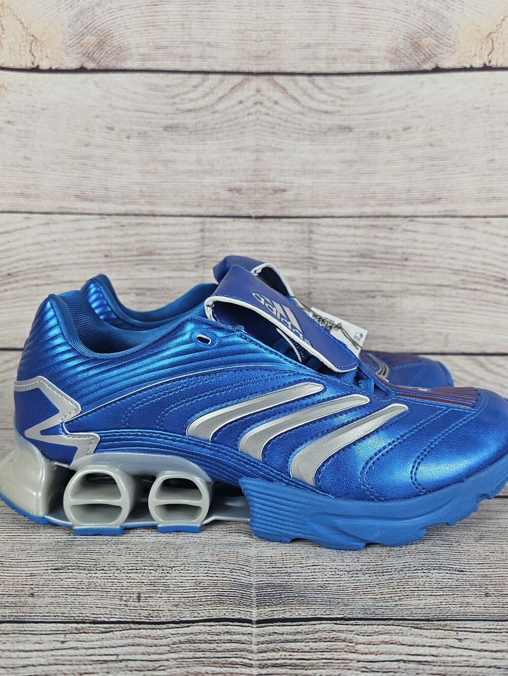 ADIDAS PREDATOR MEGARIDE BLUE SNEAKERS SHOES SIZE 10 MENS JI3515 NWOB